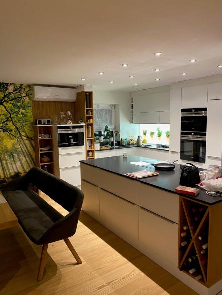 Küche in Wohnraum integriert Schreiner Preuss Kelkheim